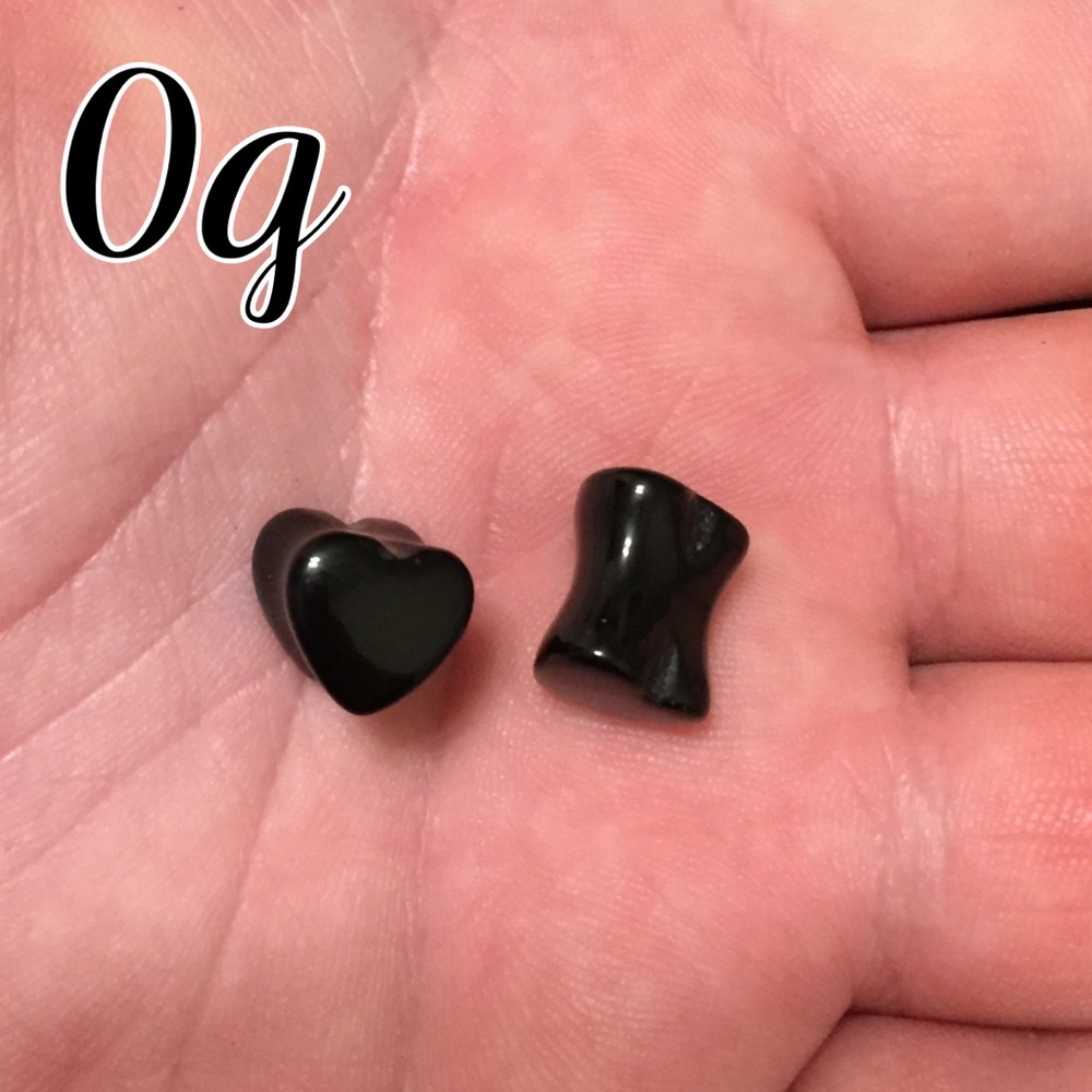 Onyx heart Plugs